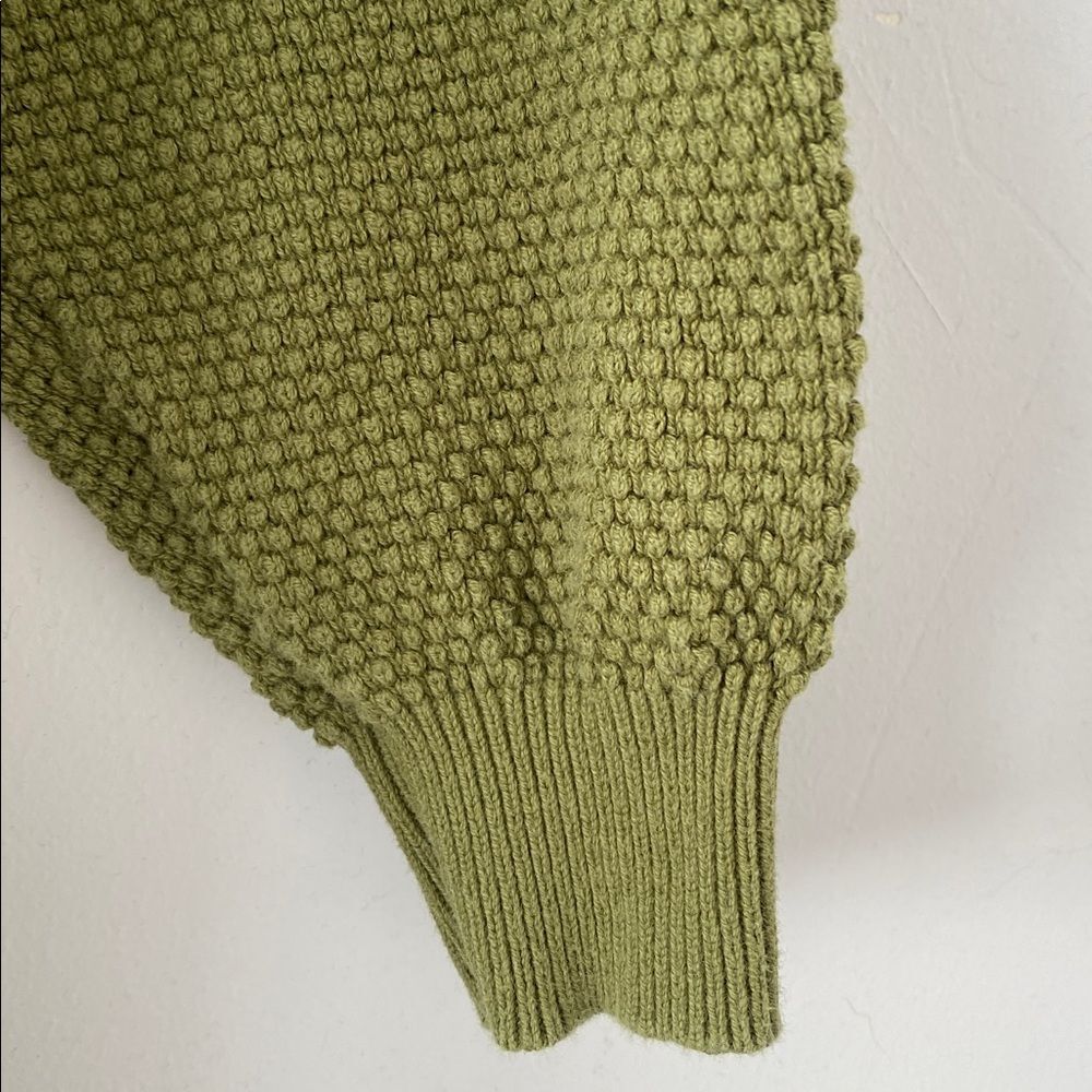 Free People FP Beach Olive Cotton Knit Sweater Dress Sz S Relaxed Fit Vacation - Picture 9 of 12